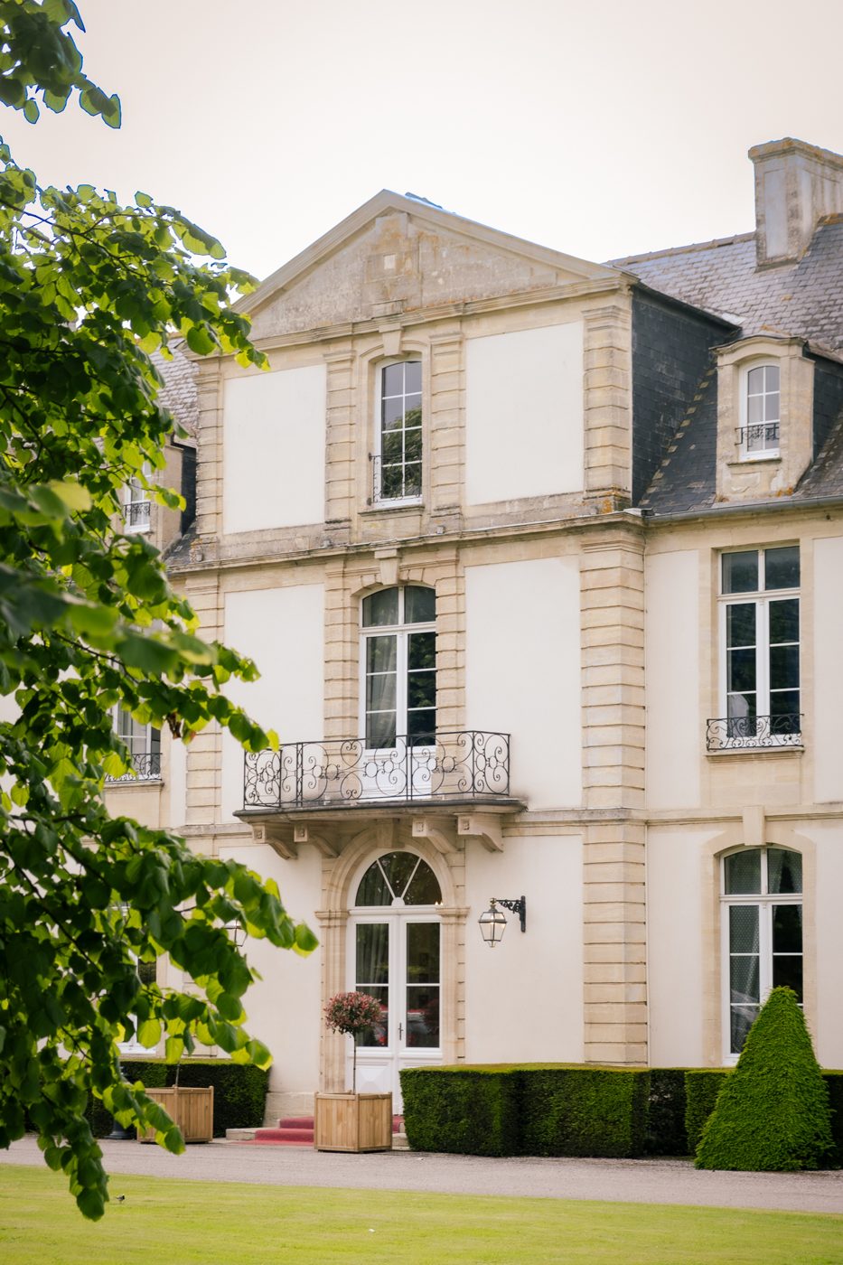 Façade d'un hôtel de caractère